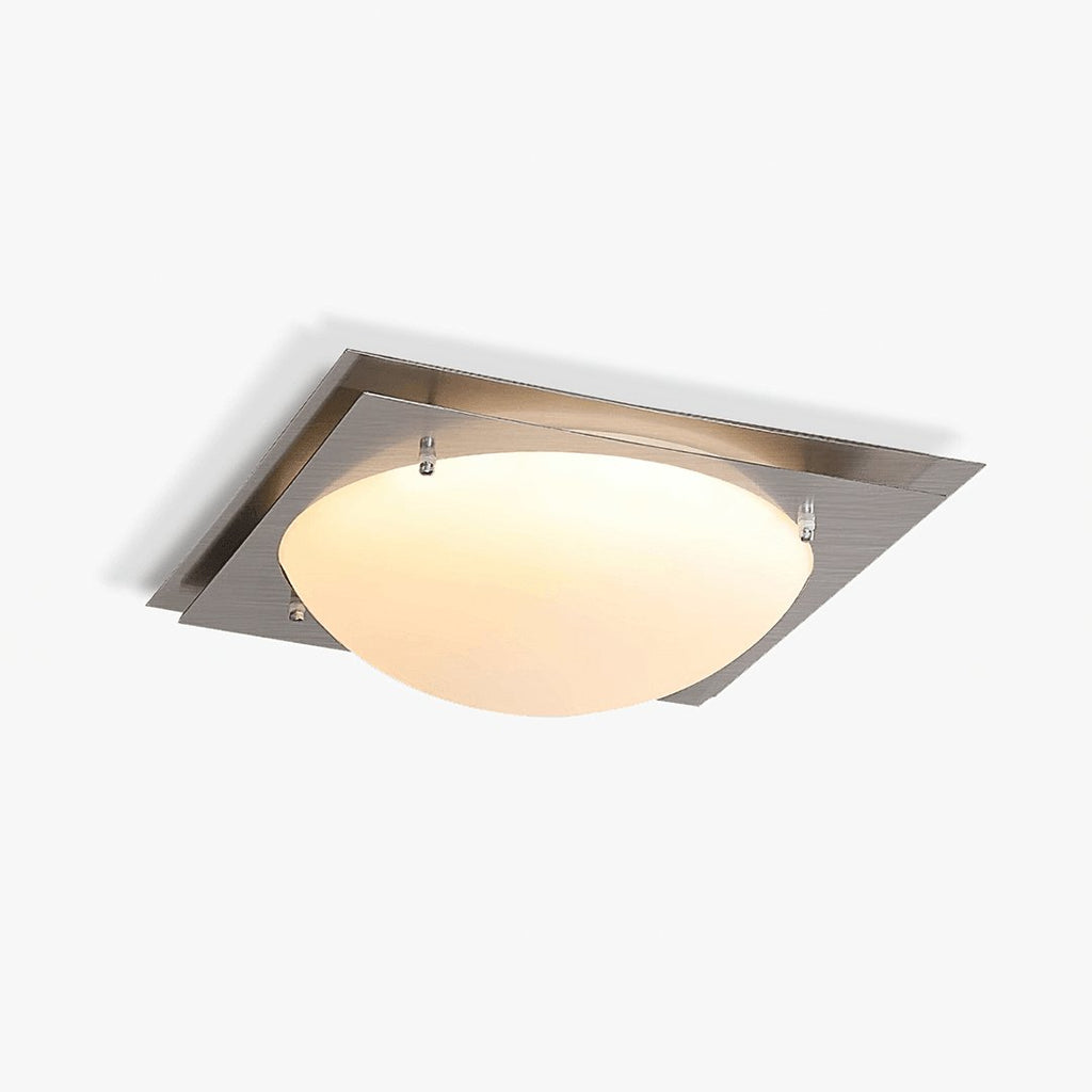 Astrain Glass & steel Ceiling Lamp
