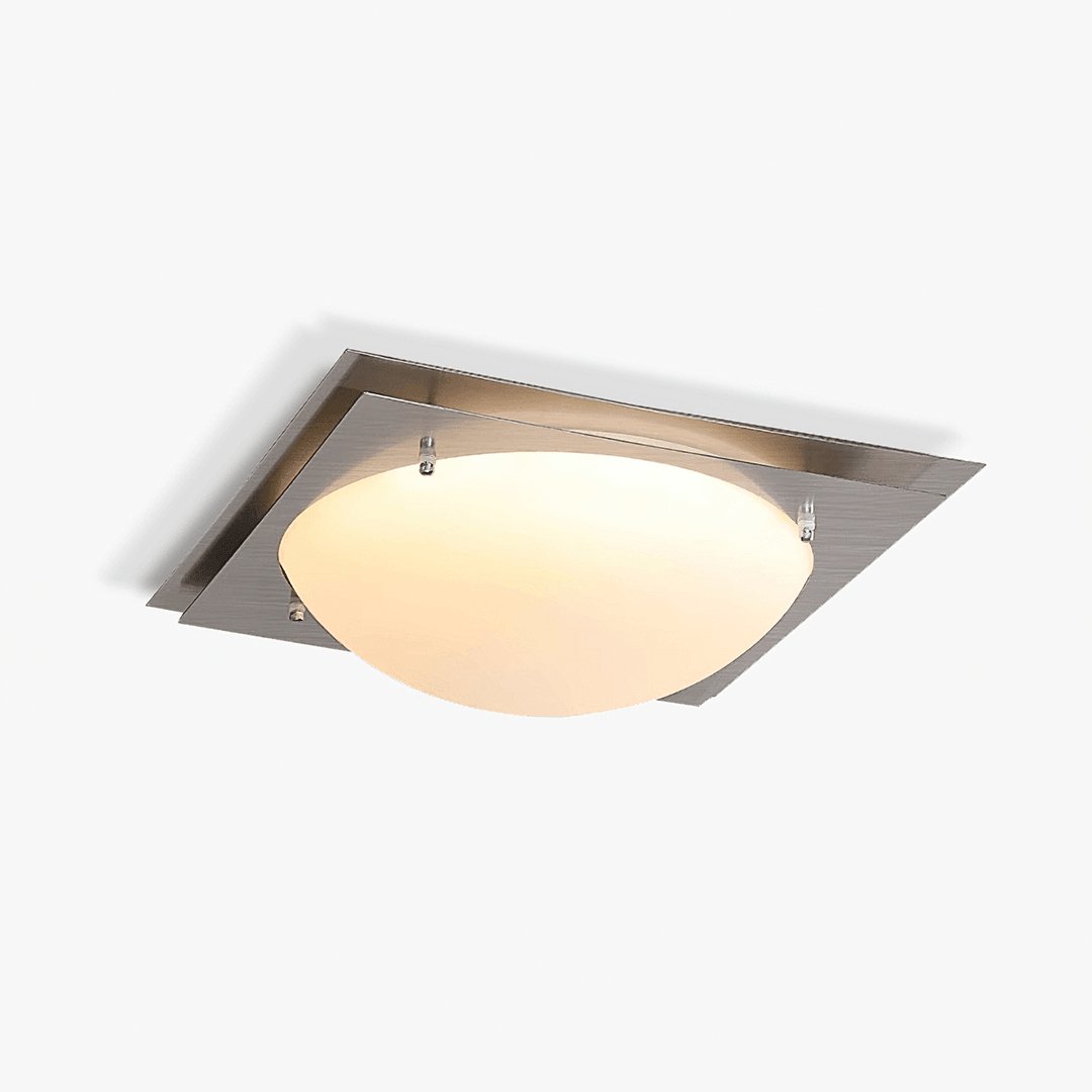 Astrain Glass & steel Ceiling Lamp