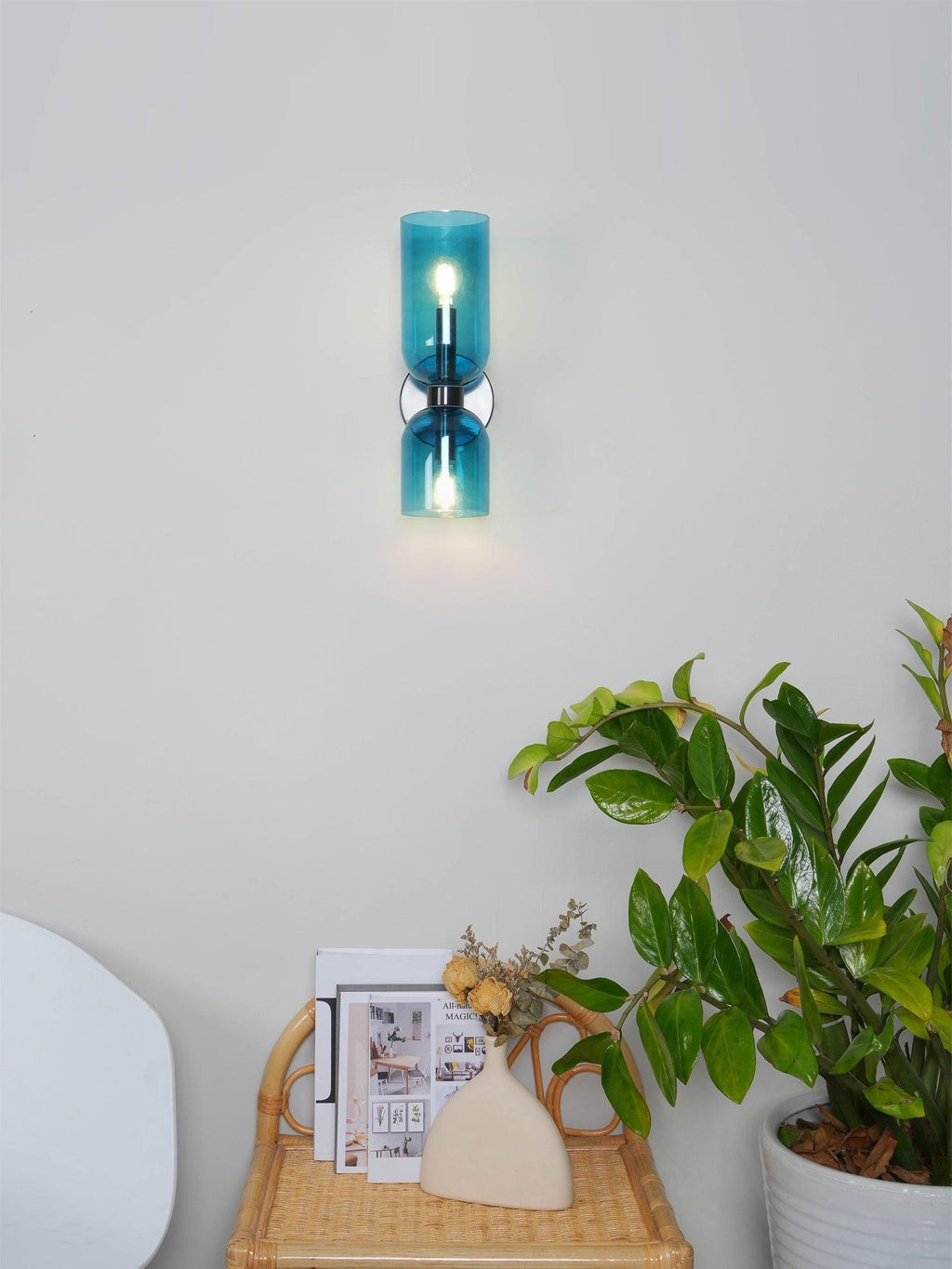 Lylaearis Nordic Art Plug-In Glass Wall Lamp