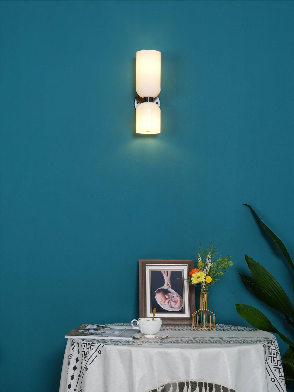 Lylaearis Nordic Art Plug-In Glass Wall Lamp
