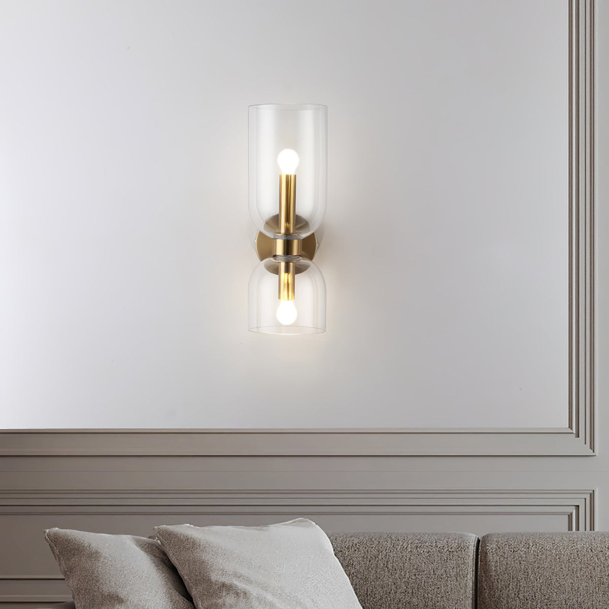Edie Modern Minimalist Glass Wall Lamp