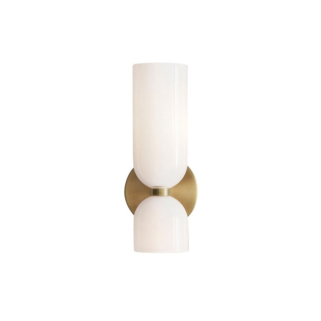 Chime Modern Minimalist Brass Glass Wall Lamp
