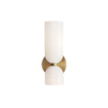 Chime Modern Minimalist Brass Glass Wall Lamp
