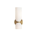 Chime Modern Minimalist Brass Glass Wall Lamp