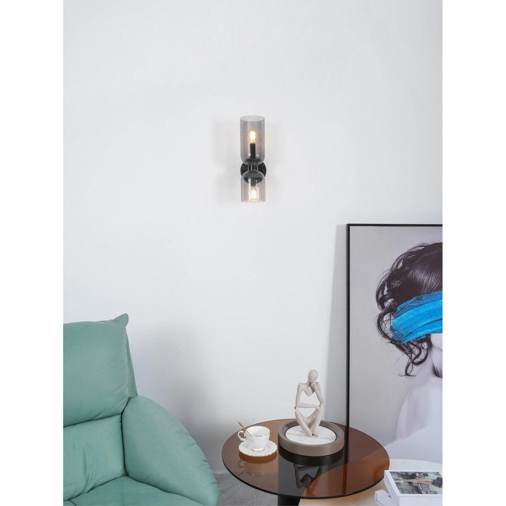 Chime Modern Minimalist Brass Glass Wall Lamp