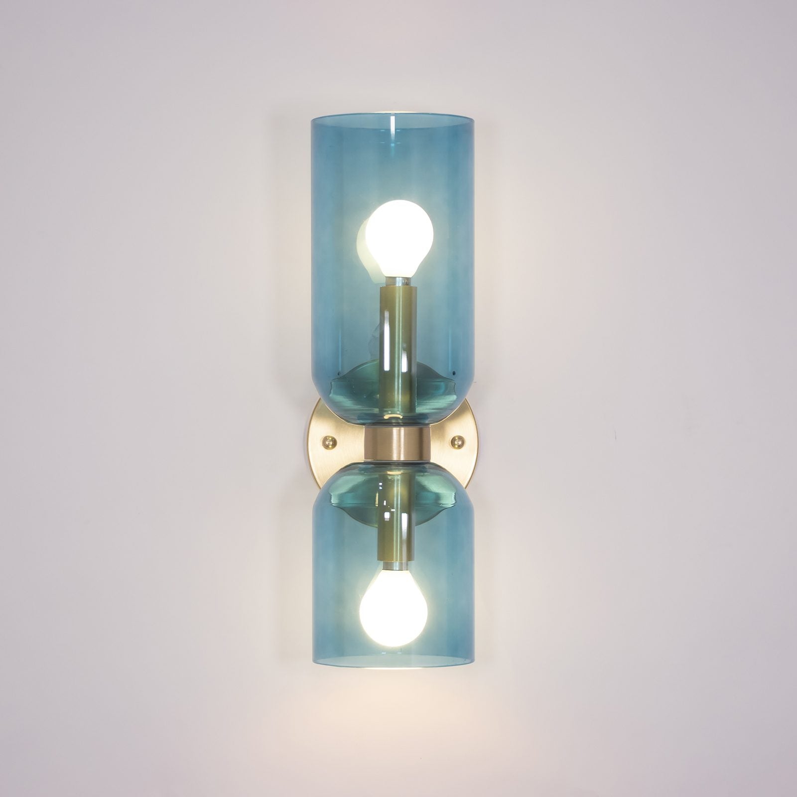 Chime Modern Minimalist Brass Glass Wall Lamp