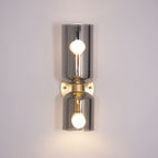 Chime Modern Minimalist Brass Glass Wall Lamp