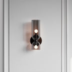 Chime Modern Minimalist Brass Glass Wall Lamp