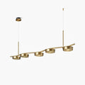 Aureus Sleek Brass Chandelier