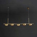 Aureus Sleek Brass Chandelier