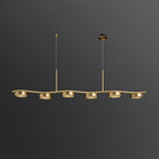 Aureus Sleek Brass Chandelier
