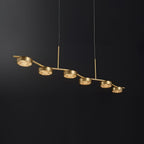 Aureus Sleek Brass Chandelier