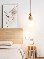 Ullaeia Sphere-Cluster Travertine Pendant Light