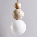 Ullaeia Sphere-Cluster Travertine Pendant Light