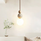 Ullaeia Sphere-Cluster Travertine Pendant Light