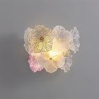 Elaria Wall Lamp Glass Petal Accent