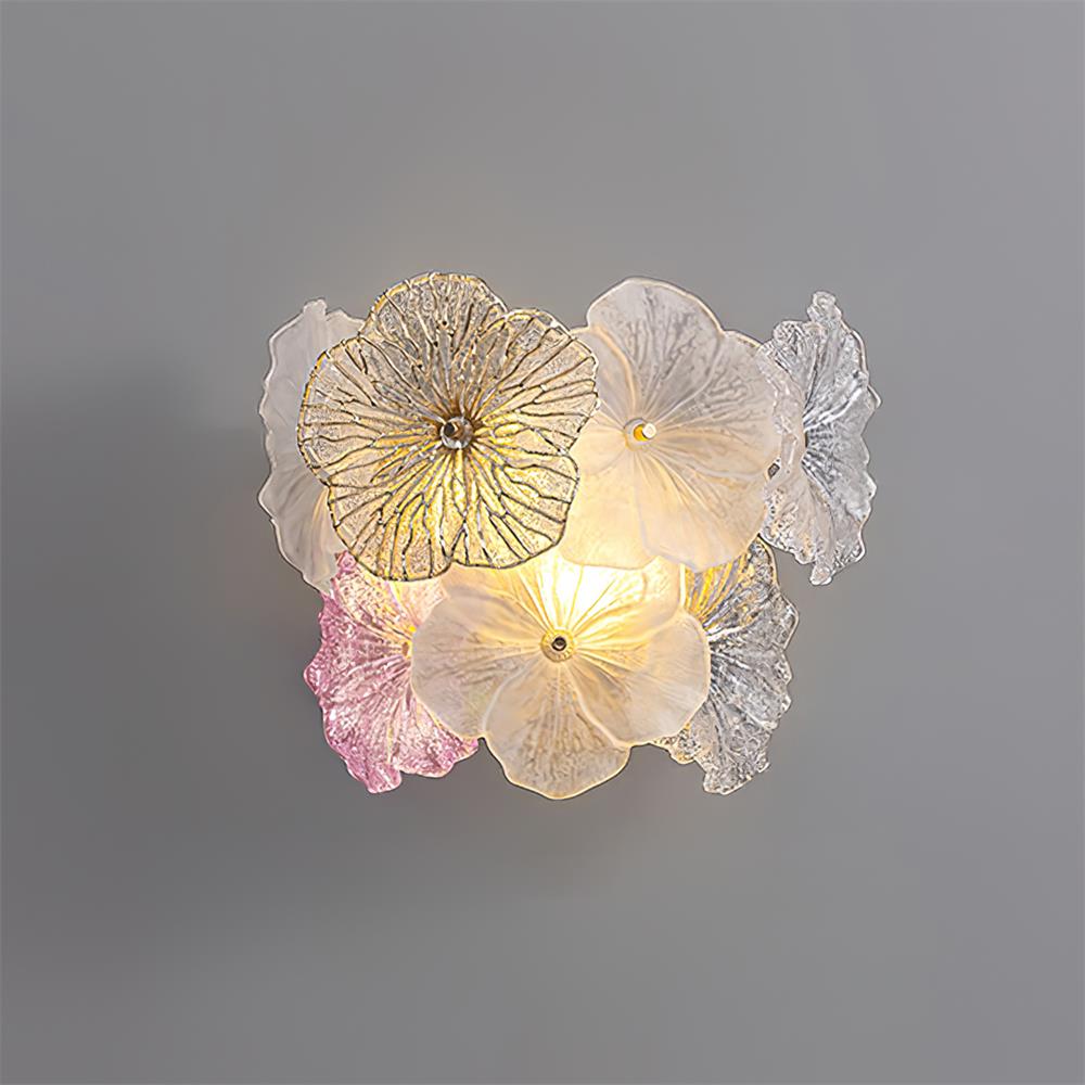Elaria Wall Lamp Glass Petal Accent