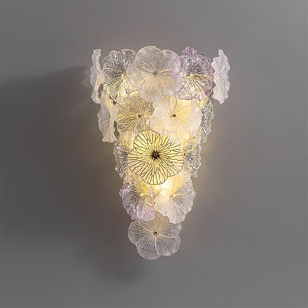 Elaria Wall Lamp Glass Petal Accent