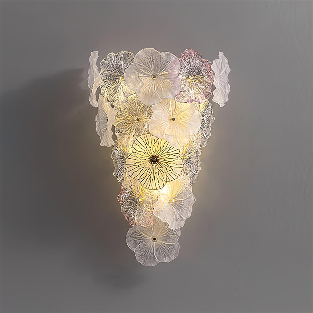 Elaria Wall Lamp Glass Petal Accent