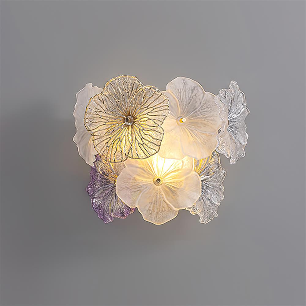 Elaria Wall Lamp Glass Petal Accent