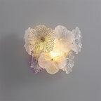 Elaria Wall Lamp Glass Petal Accent