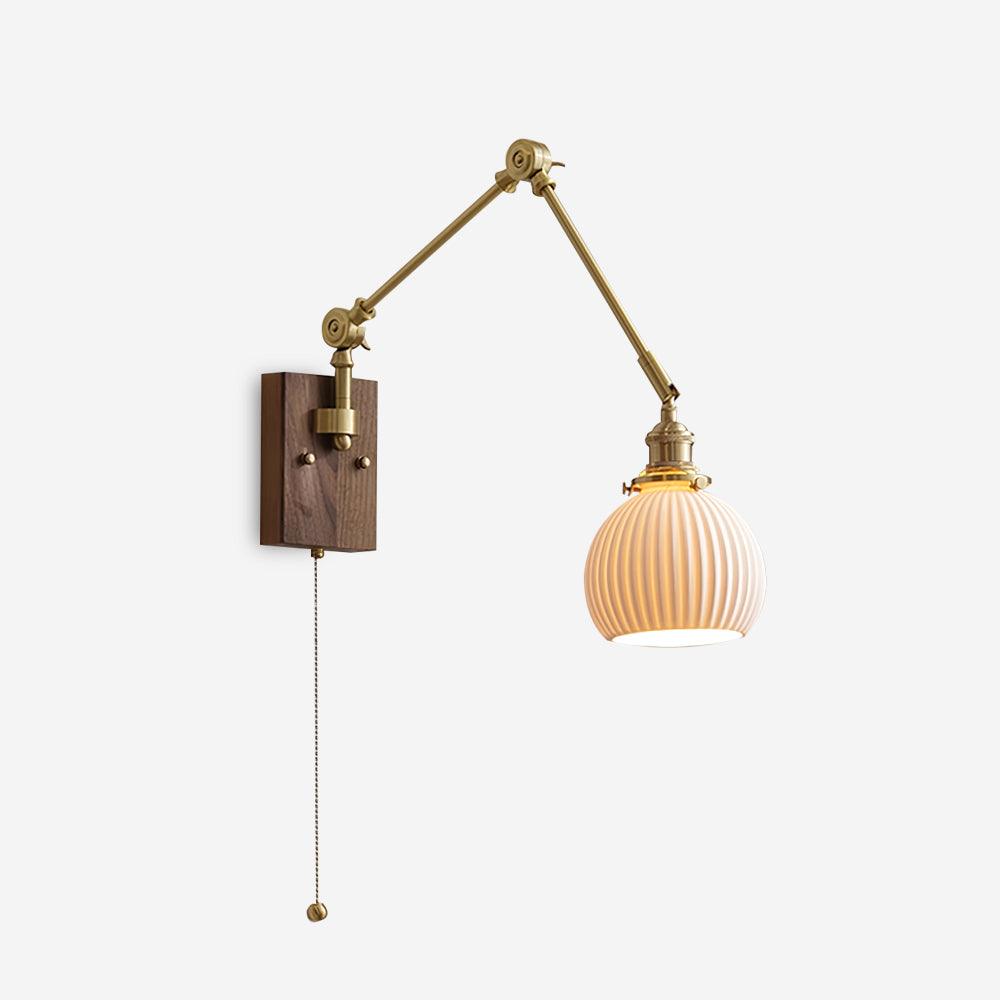 Brione Vintage Adjustable  Swing Arm Wall Lamp