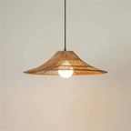 Elisa Pendant Lamp Rattan Conical Organic