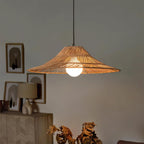 Elisa Pendant Lamp Rattan Conical Organic