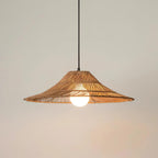 Elisa Pendant Lamp Rattan Conical Organic