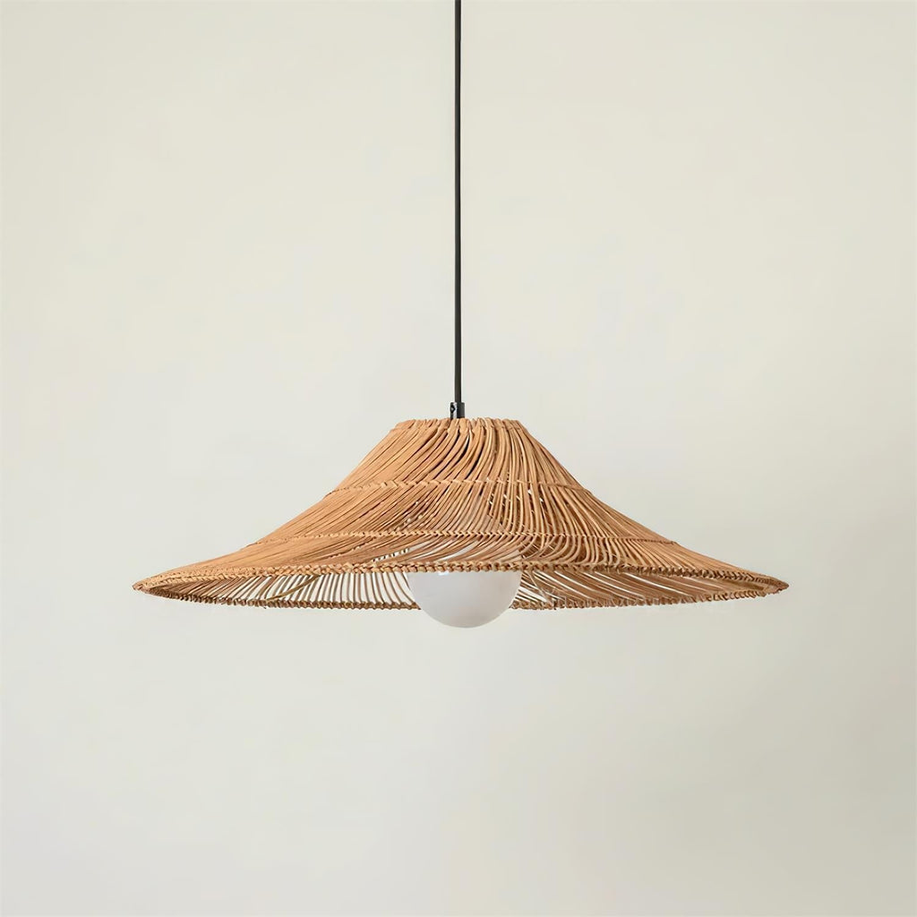 Elisa Pendant Lamp Rattan Conical Organic