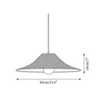 Elisa Pendant Lamp Rattan Conical Organic