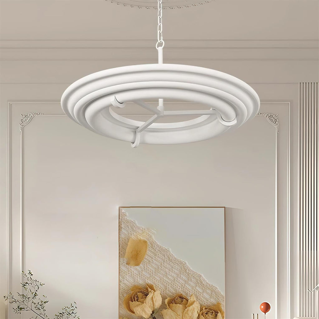 Ellie Chandelier Plaster Circular Artful