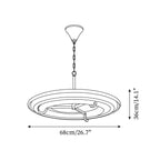 Ellie Chandelier Plaster Circular Artful