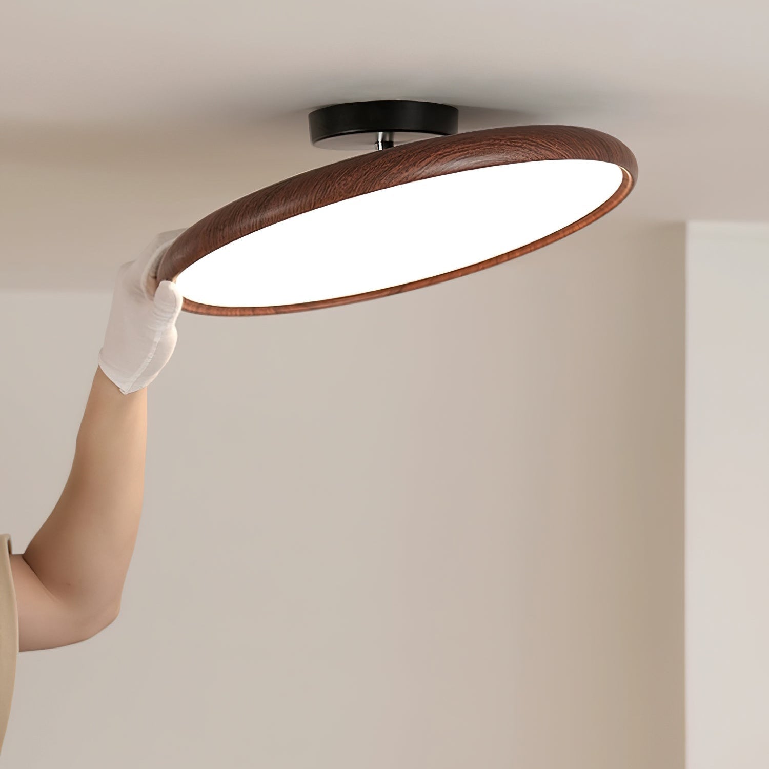 Cavelo Oval Semi-Flush Ceiling Light
