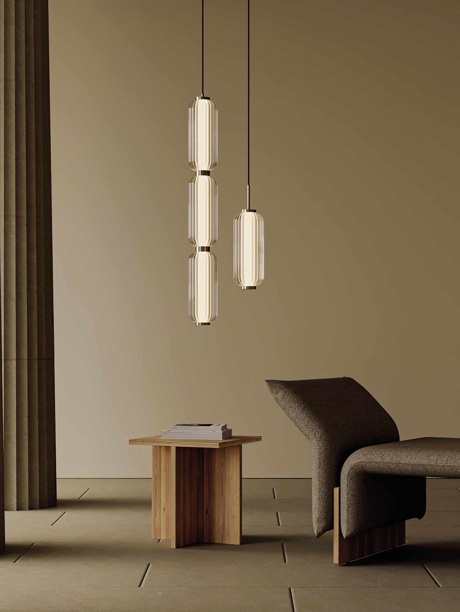 Cylindra Modern Glass Pendant Lamp