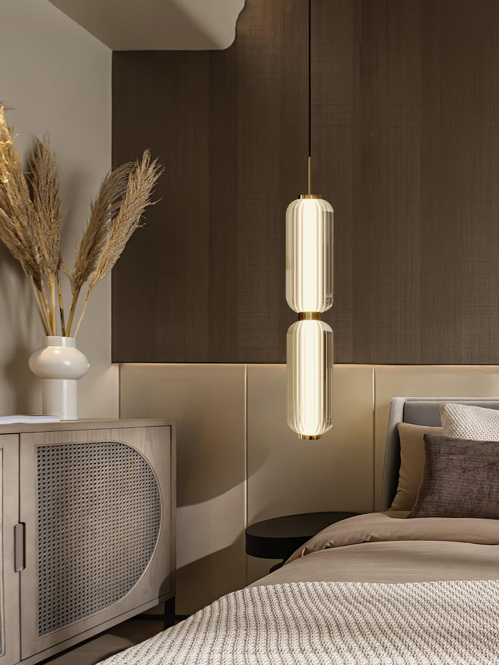 Cylindra Modern Glass Pendant Lamp