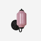 Melvane Vintage Pink Glass Wall Sconce