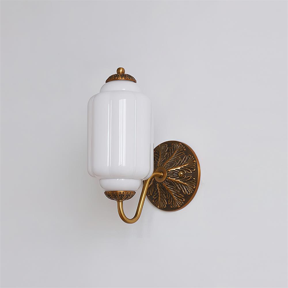 Melvane Vintage Pink Glass Wall Sconce