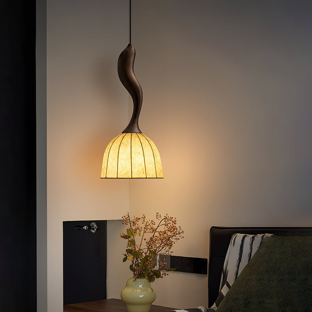 Colire Creativity Twisted Wood Pendant Light