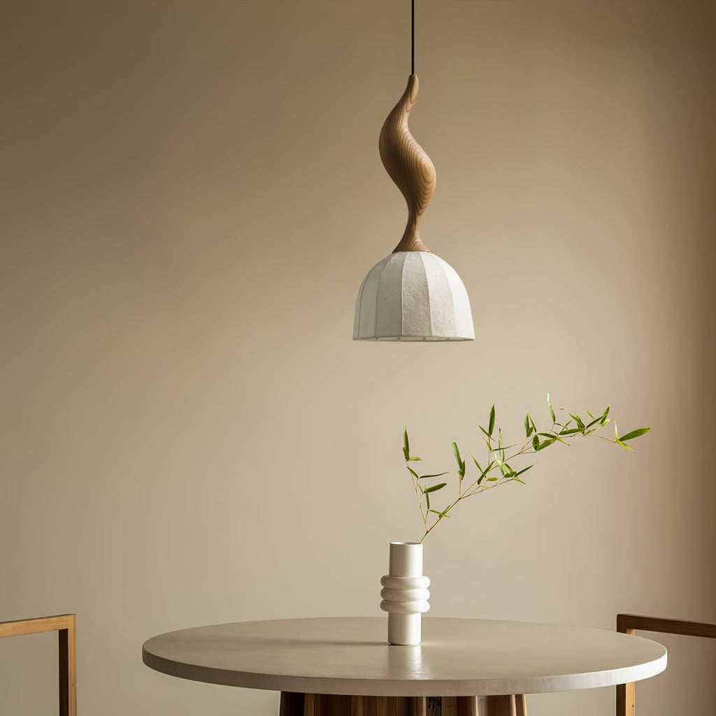 Colire Creativity Twisted Wood Pendant Light