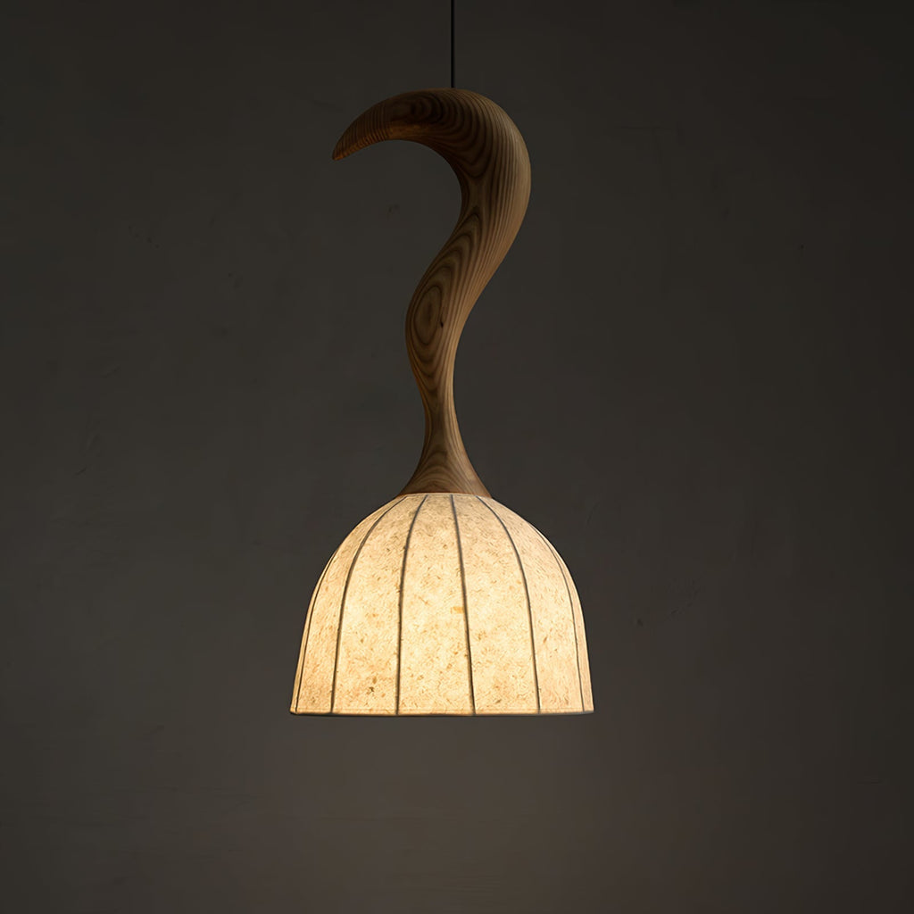 Colire Creativity Twisted Wood Pendant Light