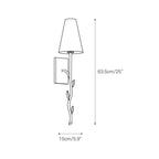 Petal Individual Creativity Brass Fabric Wall Lamp
