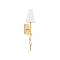 Petal Individual Creativity Brass Fabric Wall Lamp