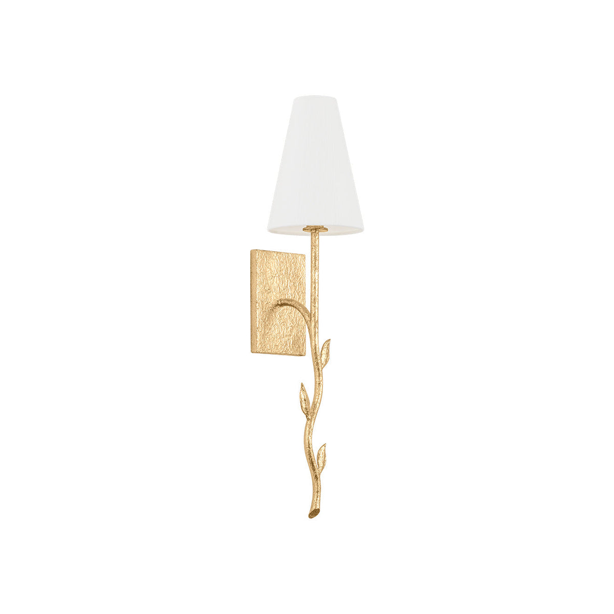 Petal Individual Creativity Brass Fabric Wall Lamp