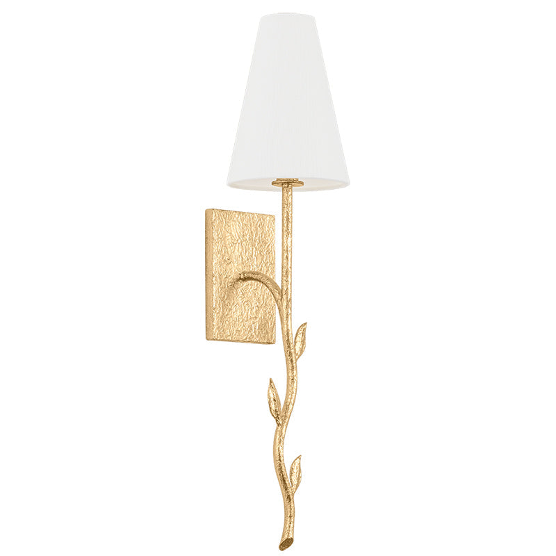 Petal Individual Creativity Brass Fabric Wall Lamp