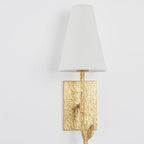 Petal Individual Creativity Brass Fabric Wall Lamp
