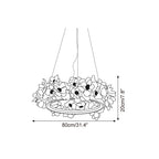 Elysian Floral Chandelier Petal Halo Minimalist
