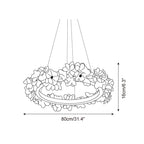 Elysian Floral Chandelier Petal Halo Minimalist