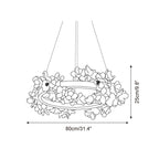 Elysian Floral Chandelier Petal Halo Minimalist