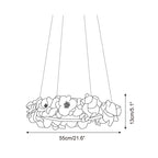 Elysian Floral Chandelier Petal Halo Minimalist